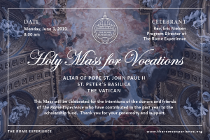 Holy Mass for Vocations 2019