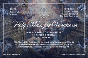 Holy Mass for Vocations 2017